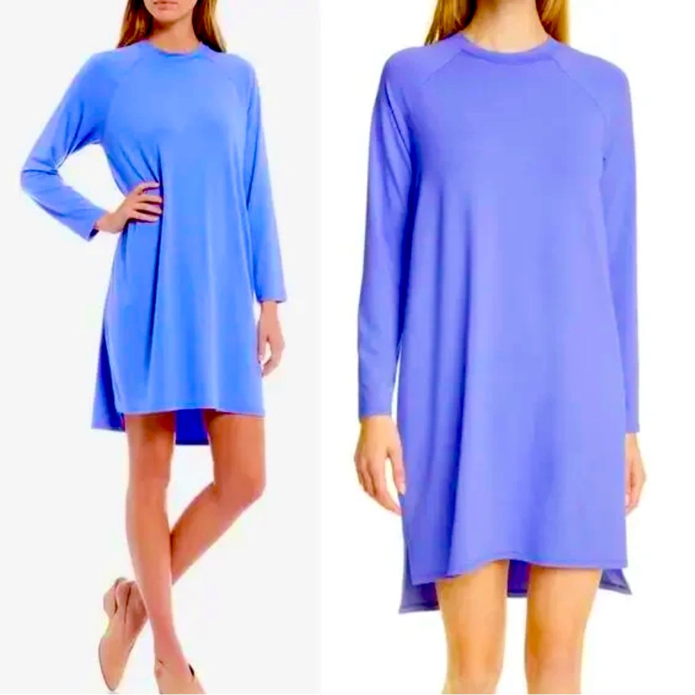 💜🩵♦️NWT Eileen Fisher Raglan Long Sleeve Dress🩵💜